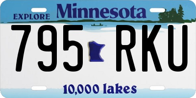 MN license plate 795RKU