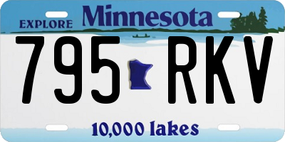 MN license plate 795RKV