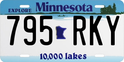 MN license plate 795RKY