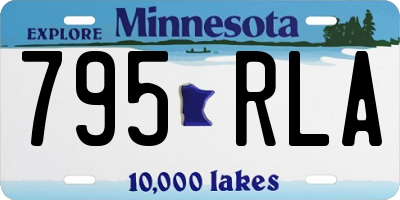 MN license plate 795RLA
