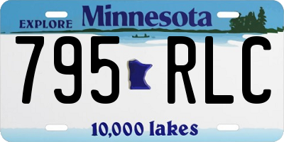 MN license plate 795RLC