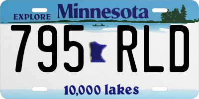 MN license plate 795RLD
