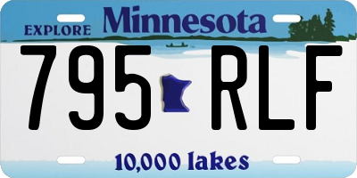 MN license plate 795RLF