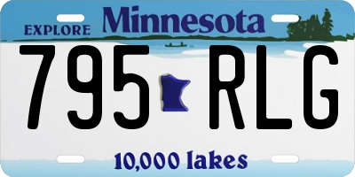 MN license plate 795RLG