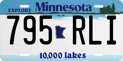 MN license plate 795RLI