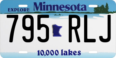 MN license plate 795RLJ