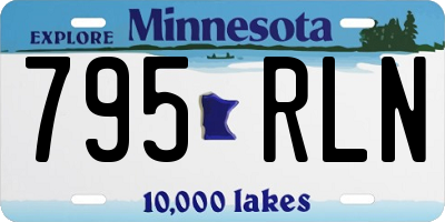 MN license plate 795RLN