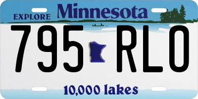 MN license plate 795RLO