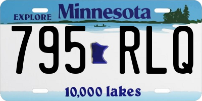 MN license plate 795RLQ