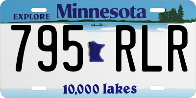 MN license plate 795RLR