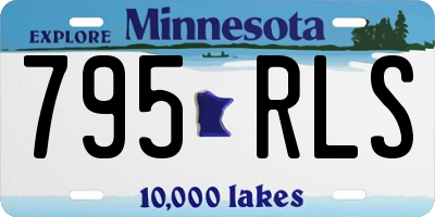 MN license plate 795RLS
