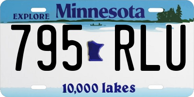 MN license plate 795RLU