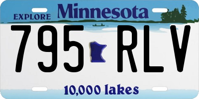 MN license plate 795RLV