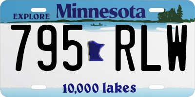 MN license plate 795RLW