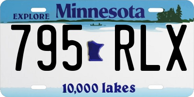 MN license plate 795RLX