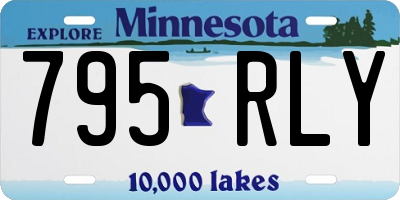 MN license plate 795RLY