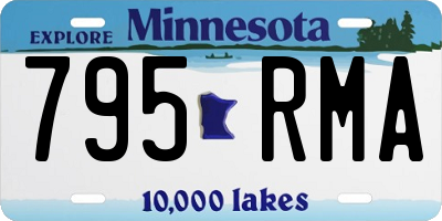 MN license plate 795RMA