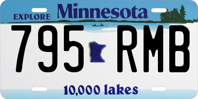 MN license plate 795RMB