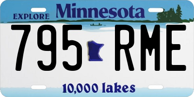 MN license plate 795RME