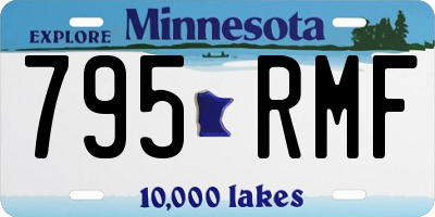 MN license plate 795RMF