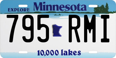 MN license plate 795RMI