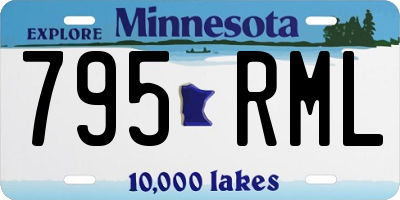 MN license plate 795RML