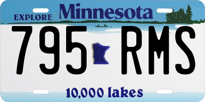 MN license plate 795RMS
