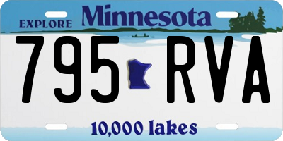 MN license plate 795RVA