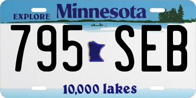 MN license plate 795SEB