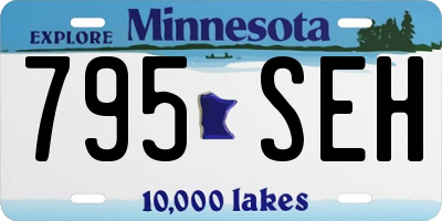 MN license plate 795SEH