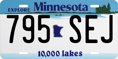 MN license plate 795SEJ