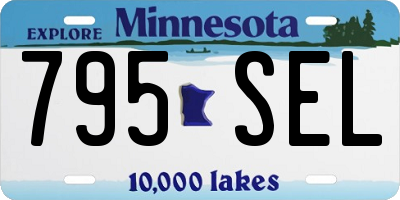 MN license plate 795SEL
