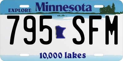 MN license plate 795SFM