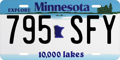 MN license plate 795SFY