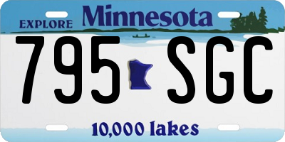 MN license plate 795SGC