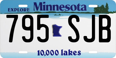 MN license plate 795SJB