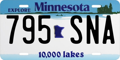 MN license plate 795SNA