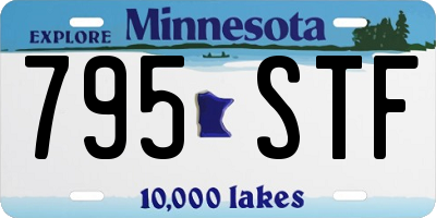 MN license plate 795STF