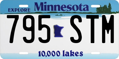MN license plate 795STM