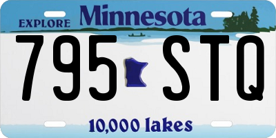 MN license plate 795STQ