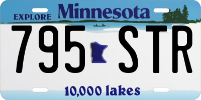 MN license plate 795STR