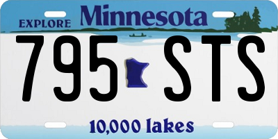 MN license plate 795STS