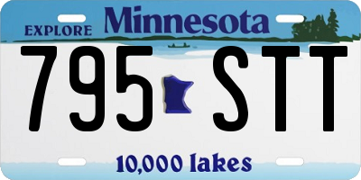 MN license plate 795STT