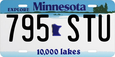 MN license plate 795STU