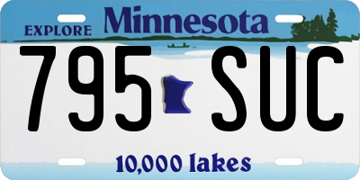 MN license plate 795SUC