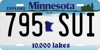 MN license plate 795SUI