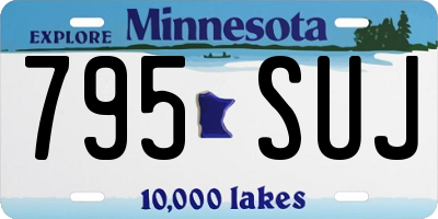 MN license plate 795SUJ