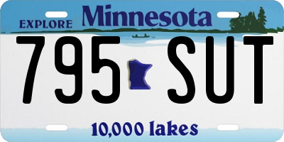MN license plate 795SUT
