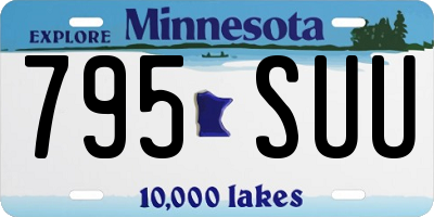 MN license plate 795SUU