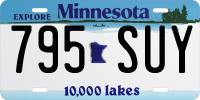 MN license plate 795SUY